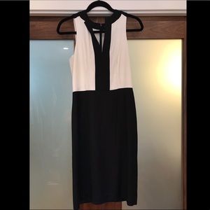 Banana Republic Sleek Black and White dress Sz 4